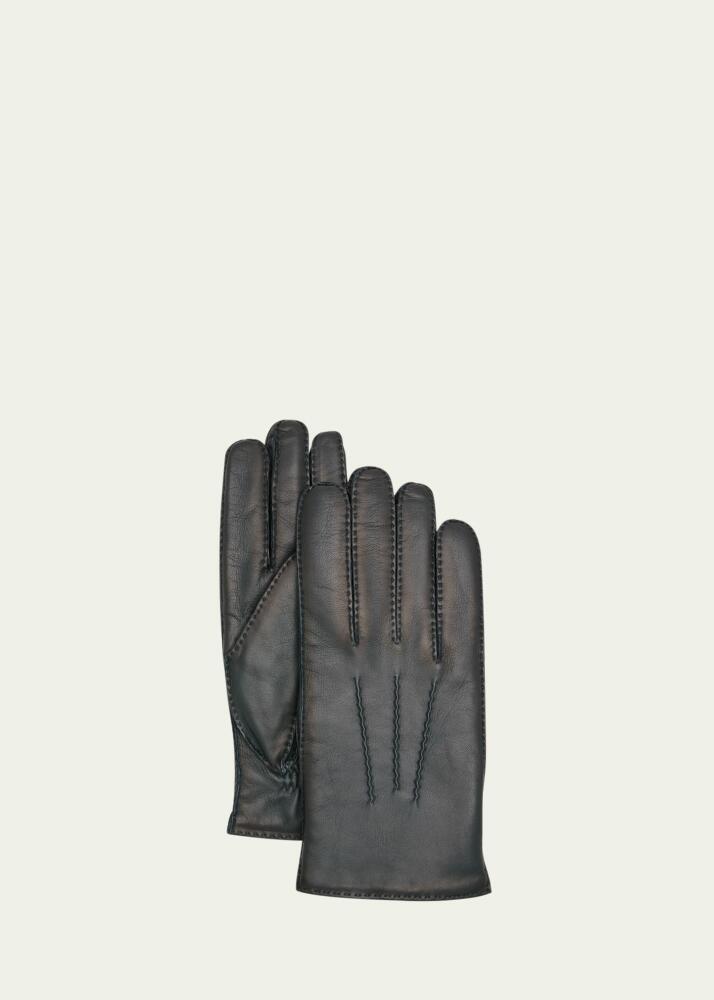 Agnelle Men's Patina Leather Gloves Cover