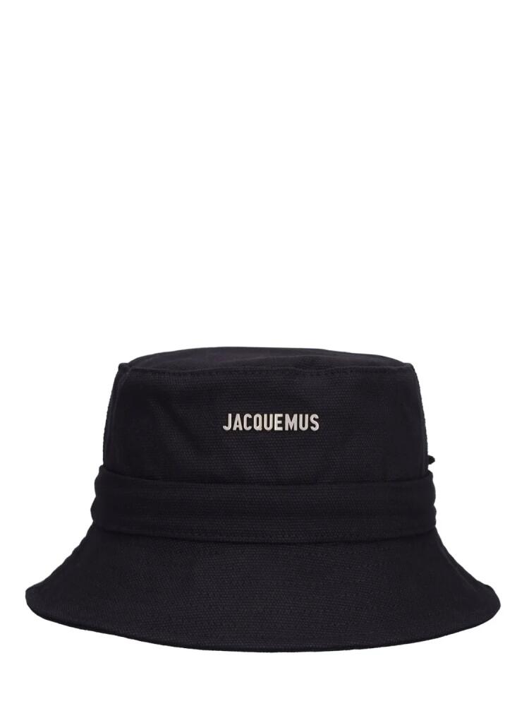 JACQUEMUS Le Bob Gadjo Cotton Logo Bucket Hat Cover