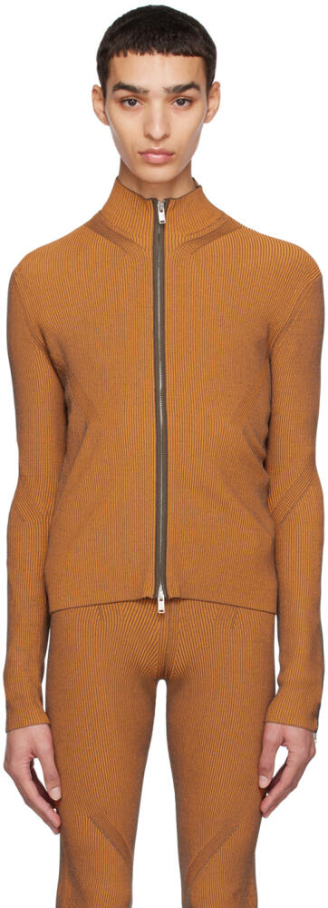 Dion Lee Orange Angled Rib Sweater Cover