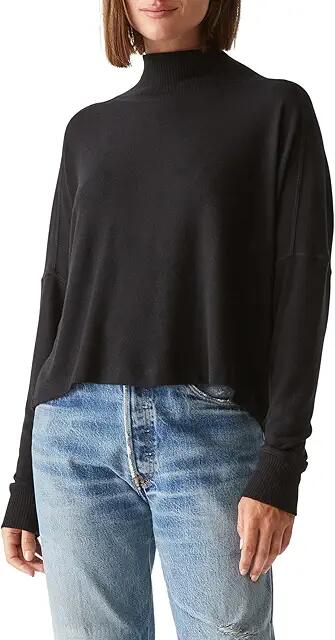 Michael Stars Frida Mock Neck Top (Black 1) Women's Clothing Cover