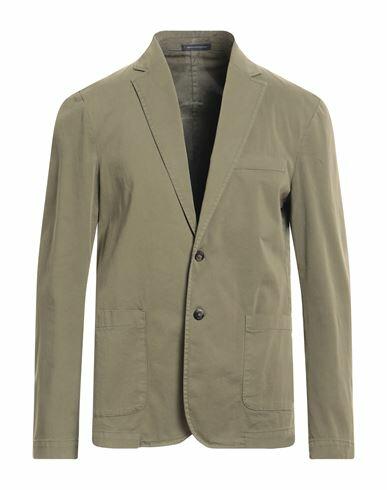 Cruna Man Blazer Military green Cotton Cover