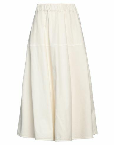 Jucca Woman Midi skirt Cream Cotton, Elastane Cover