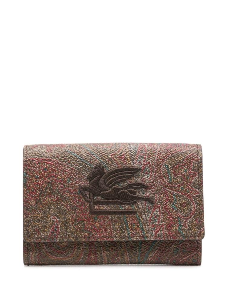 ETRO Pegaso-motif paisley wallet - Brown Cover