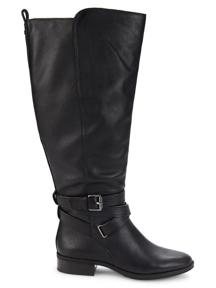 Sam Edelman Women's Pansy Leather Knee Boots - Black Cover