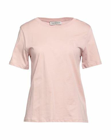 Trussardi Woman T-shirt Light pink Cotton Cover