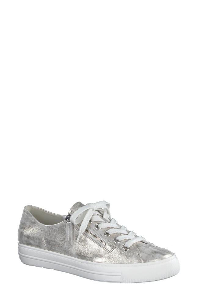 Paul Green Tamara Cupsole Sneaker in Mineral Antic Metallic Cover