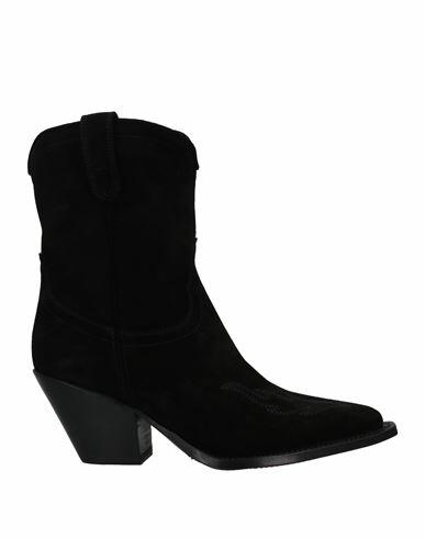 Sonora Woman Ankle boots Black Leather Cover