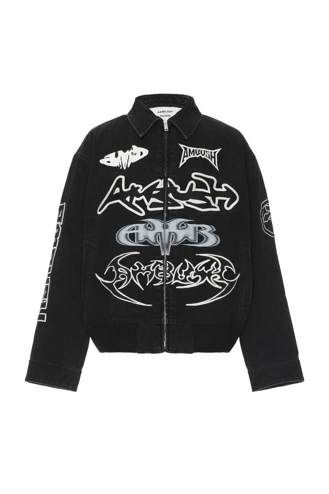 Ambush Patch Denim Bomber in Black Cover