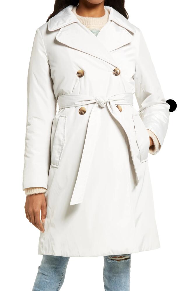 Sam Edelman Double Breasted Trench Coat in Light Sand Cover