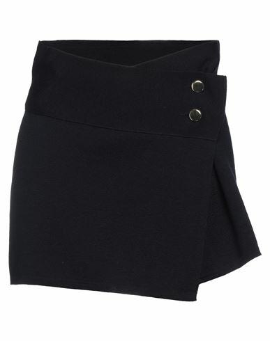 Scaglione Woman Mini skirt Midnight blue Merino Wool Cover