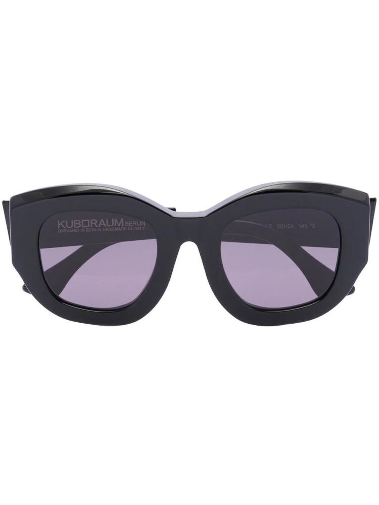 Kuboraum B2 oversized-frame sunglasses - Black Cover