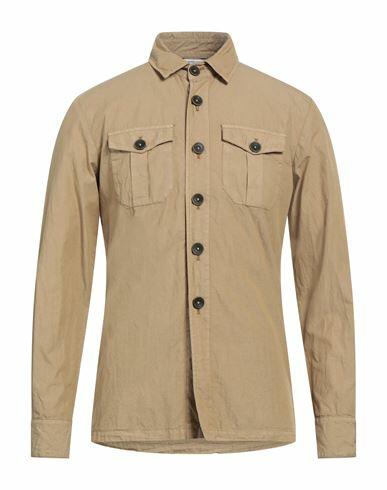 Manuel Ritz Man Shirt Beige Cotton, Polyamide Cover