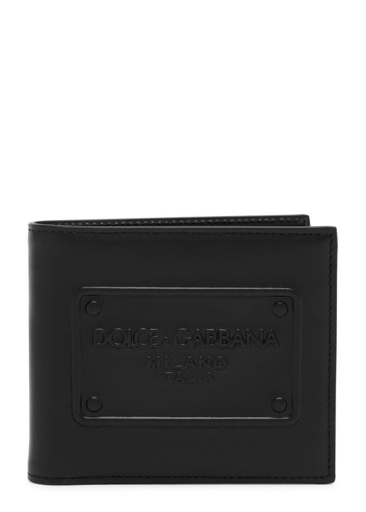 Dolce & Gabbana Logo-embossed Leather Wallet - Black Cover