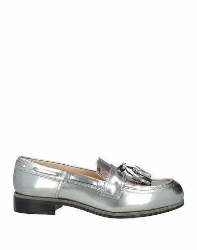 Jimmy Choo Woman Loafers Silver Leather Cover