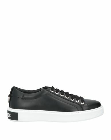 Les Hommes Man Sneakers Black Calfskin Cover