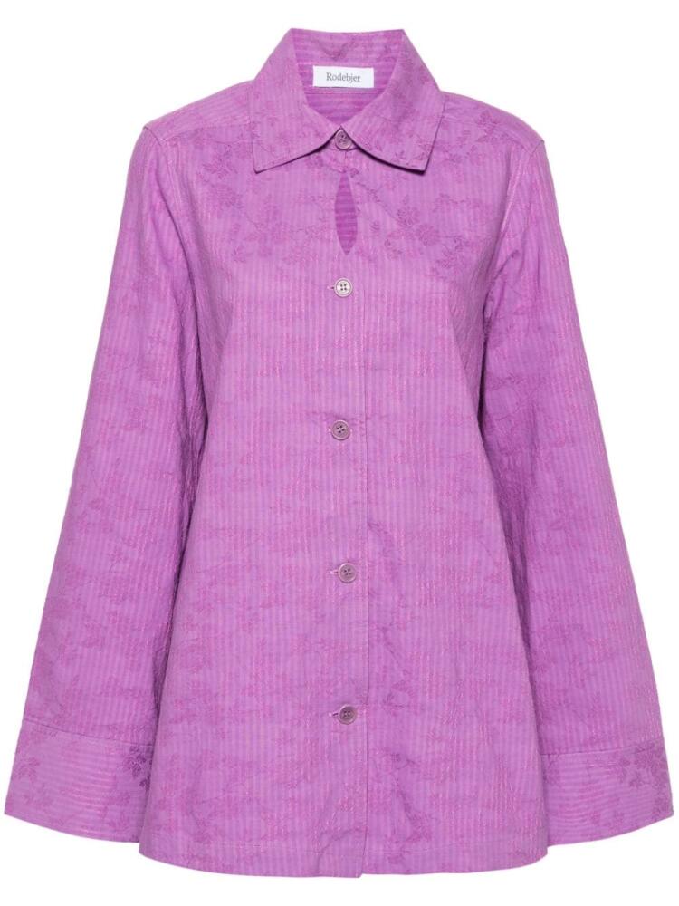 Rodebjer Bahar striped shirt - Purple Cover