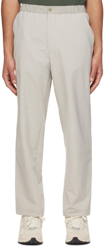 nanamica Beige Wide Easy Trousers Cover