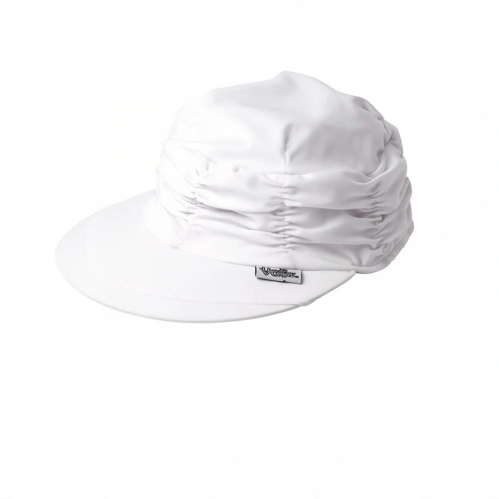 UV Skinz Ruched Sun Cap in White Cover