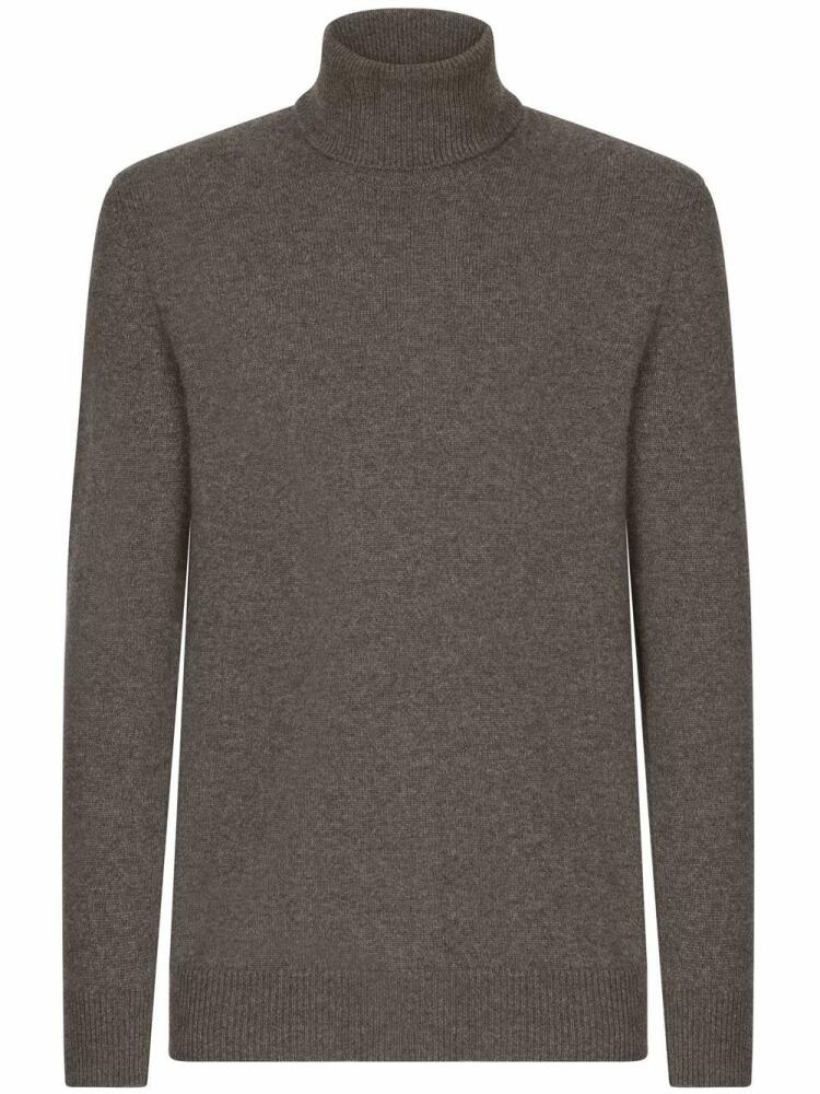 Dolce & Gabbana roll-neck cashmere jumper - Brown Cover