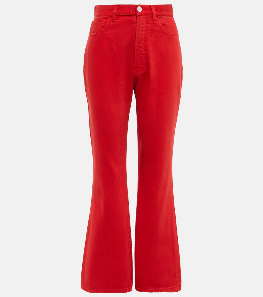 Alaïa High-rise bootcut jeans Cover