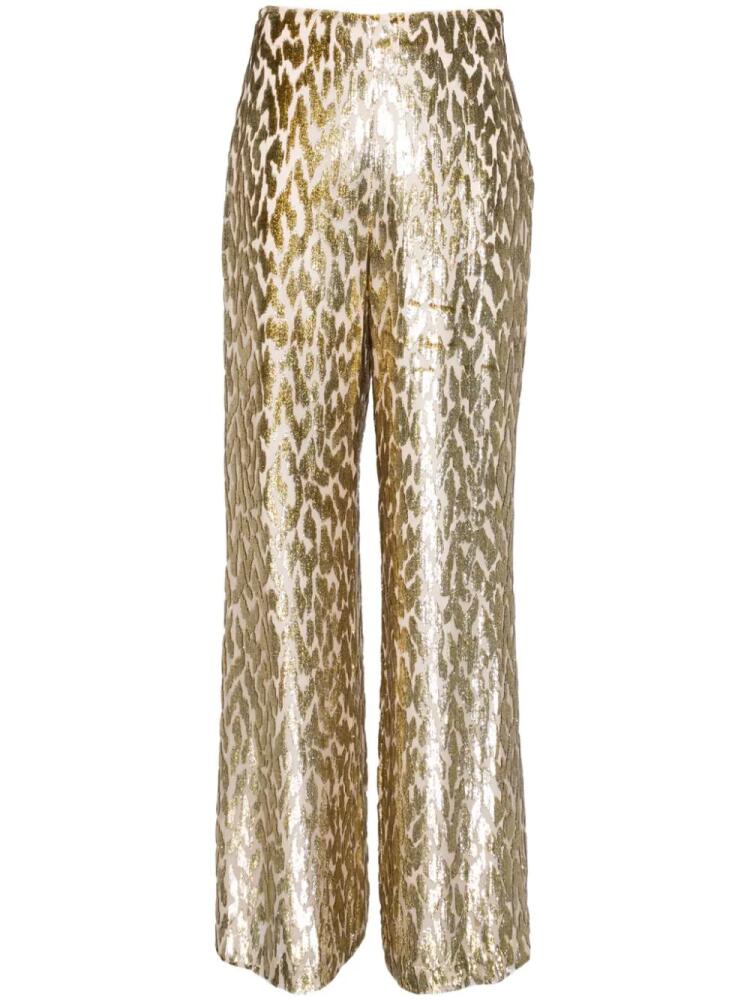 Simkhai shivon wide-leg trousers - Gold Cover