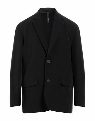 Hevò Man Blazer Black Polyester, Elastane Cover