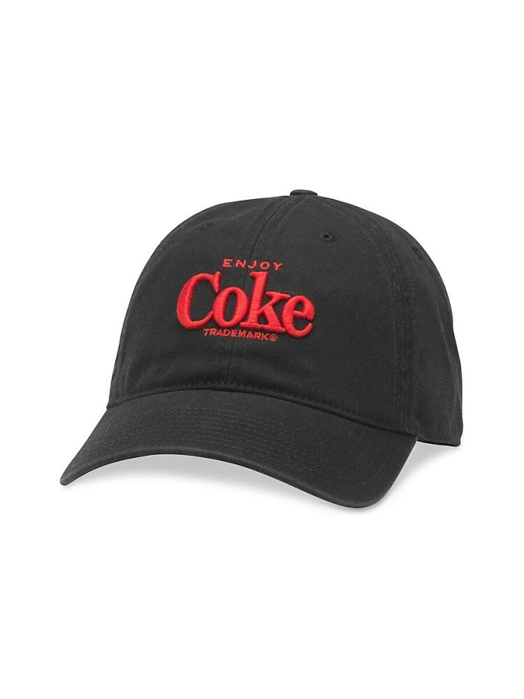 American Needle Men's Coke Embroidery Baseball Cap - Black Cover