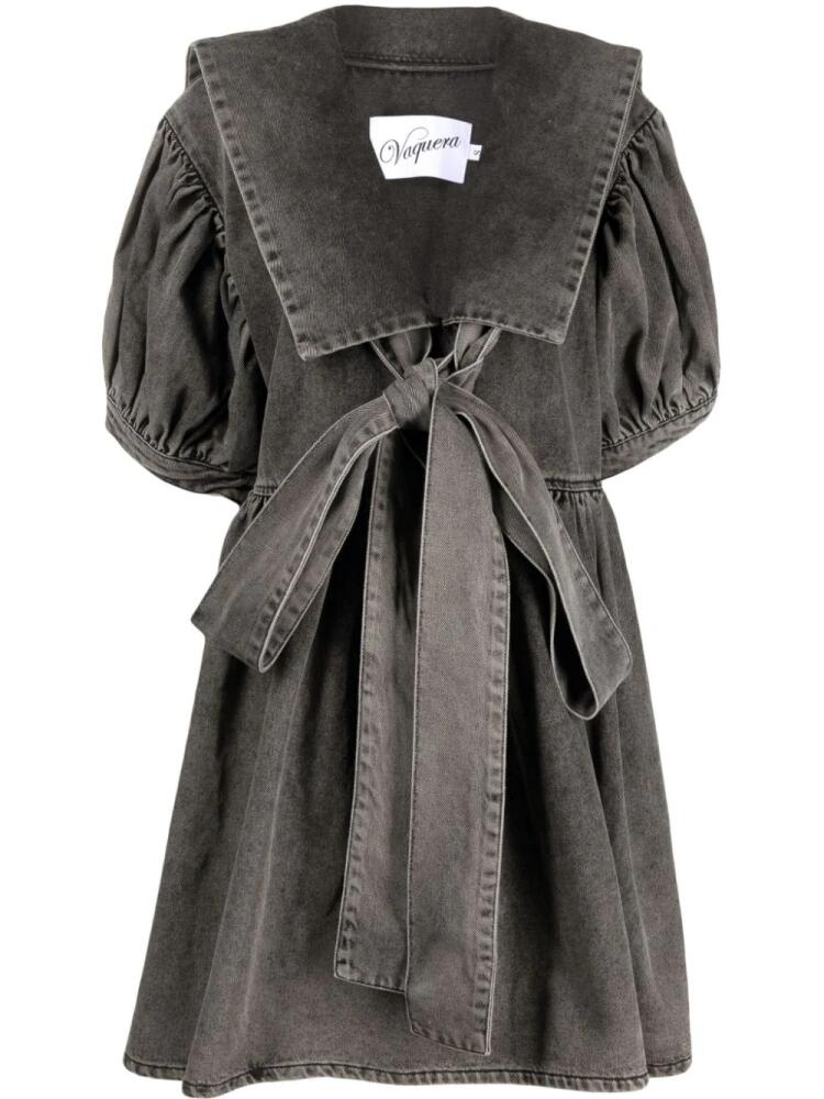 Vaquera denim sailor dress - Black Cover