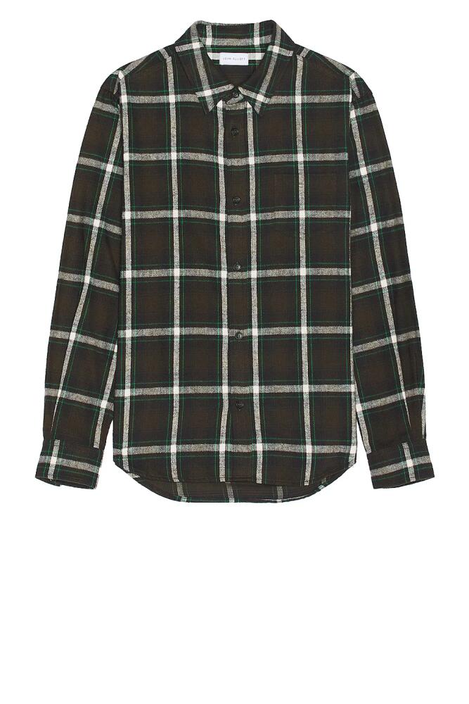 JOHN ELLIOTT Alder Button Up in Green Cover