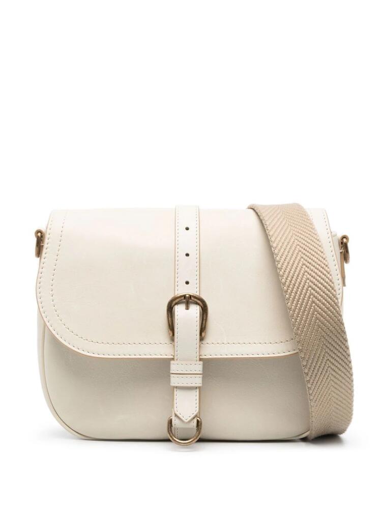 Golden Goose buckled leather crossbody bag - Neutrals Cover