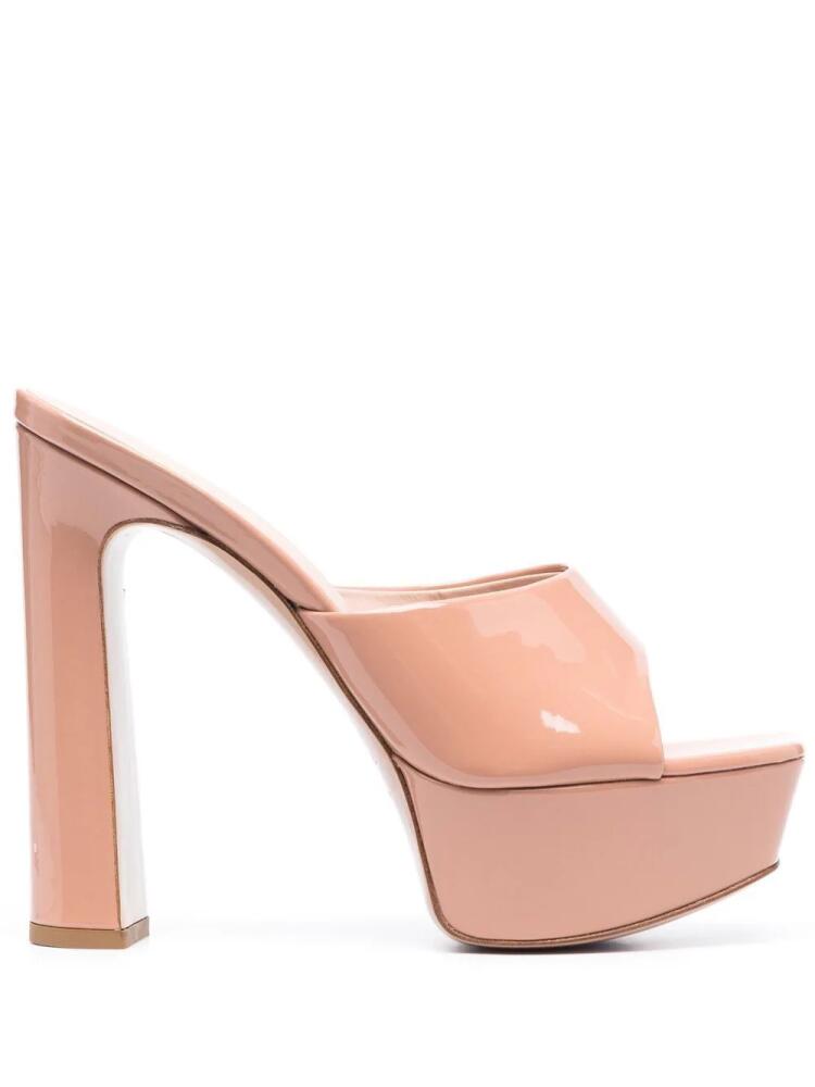 Le Silla patent leather platform sandals - Neutrals Cover