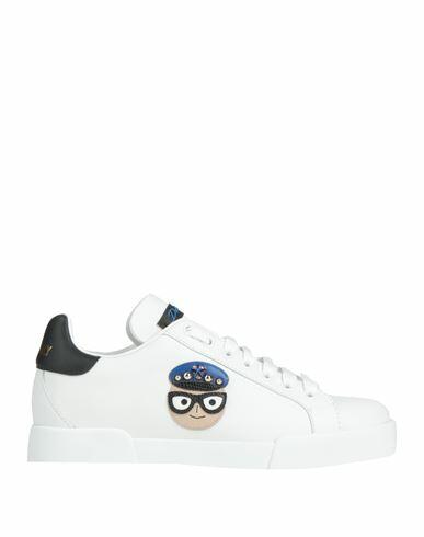 Dolce & gabbana Woman Sneakers White Calfskin Cover