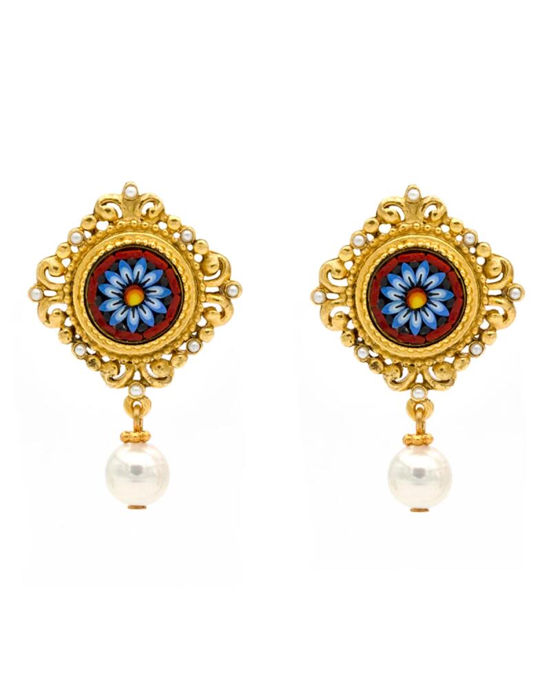 Ben-Amun 24k Gold-Plated Pearl Clip Drop Earrings Cover