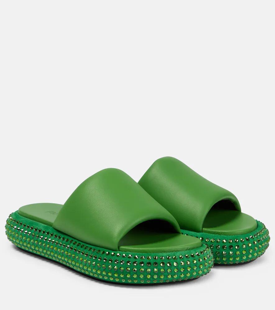 JW Anderson Embellished leather slides Cover