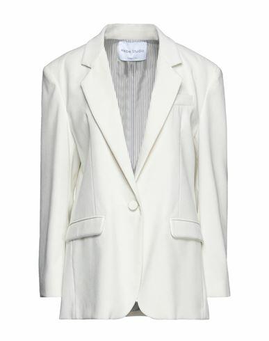 Hebe Studio Woman Blazer Ivory Polyester, Polyamide, Elastane Cover