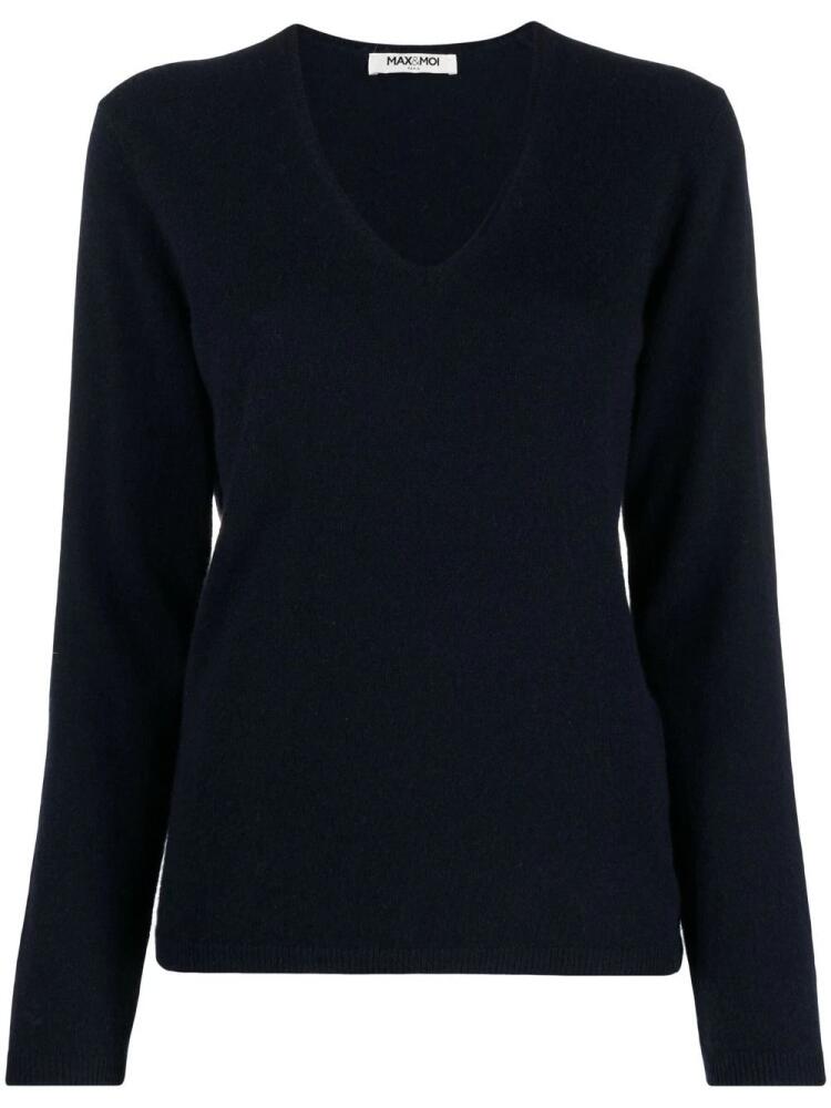 Max & Moi V-neck cashmere jumper - Blue Cover