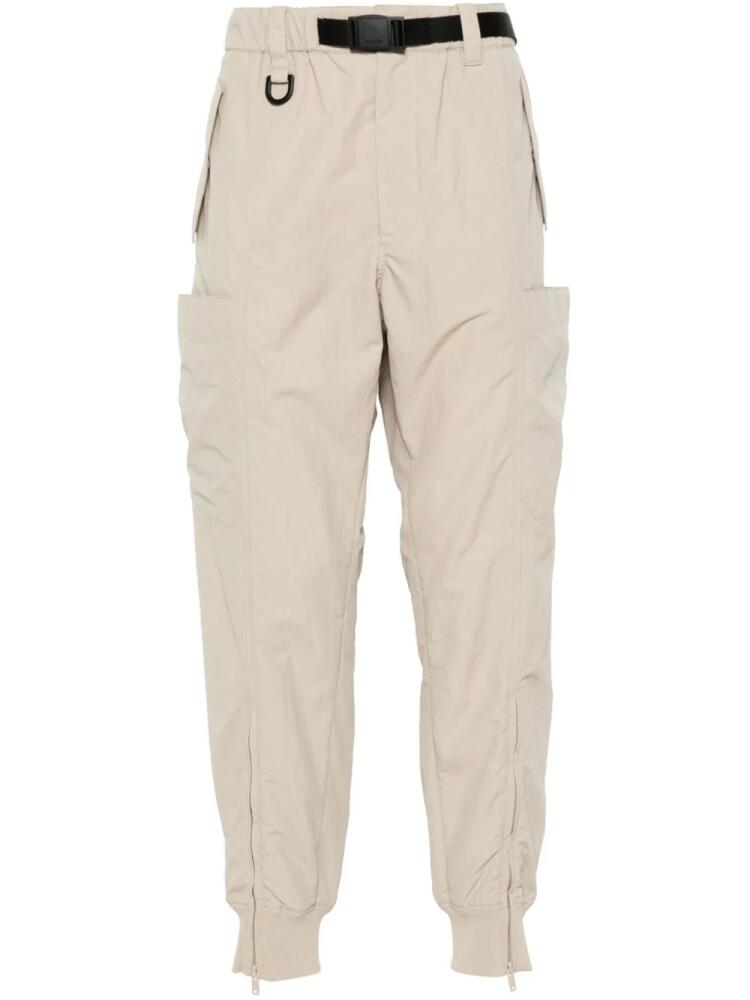 Y-3 crinkled track pants - Neutrals Cover