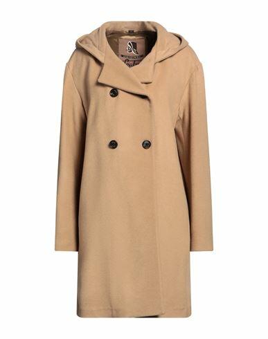 Sealup Woman Coat Camel Wool, Cashmere Cover