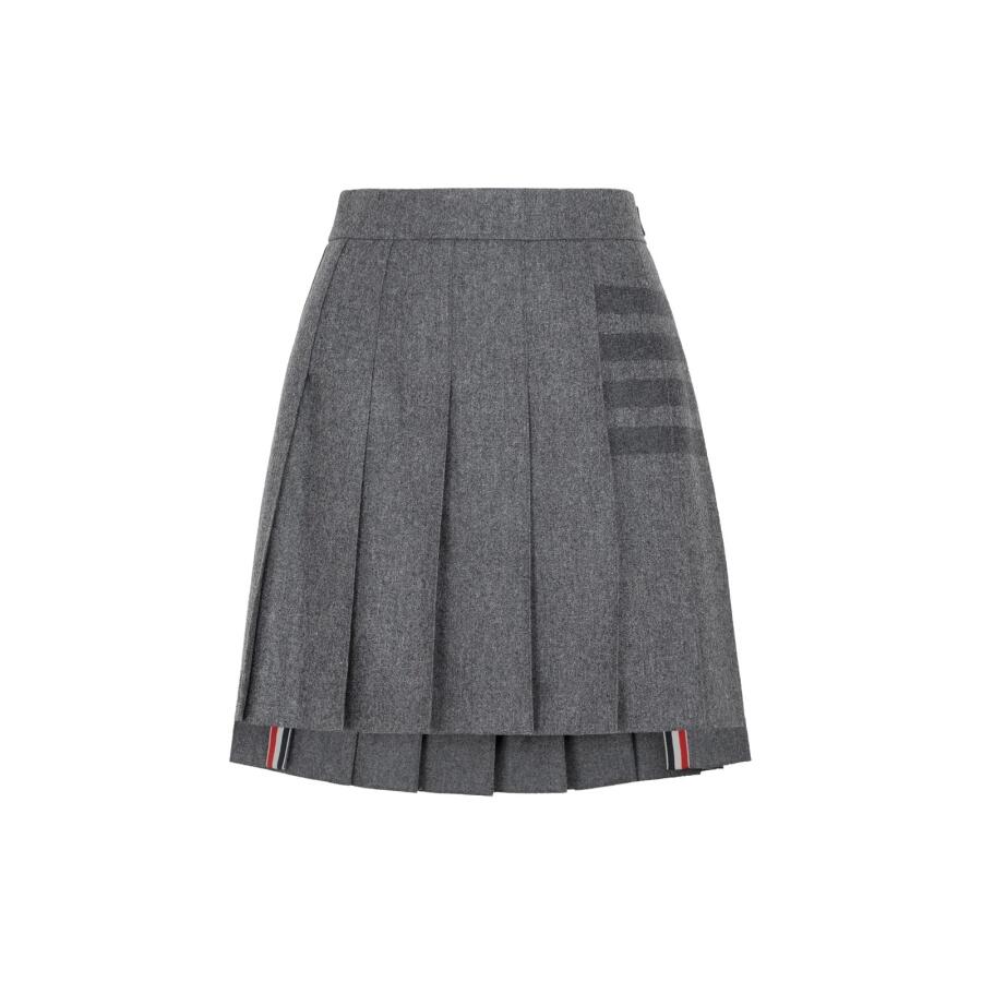 Thom Browne 4 Bar Striped Asymmetric Hem Mini Skirt Cover