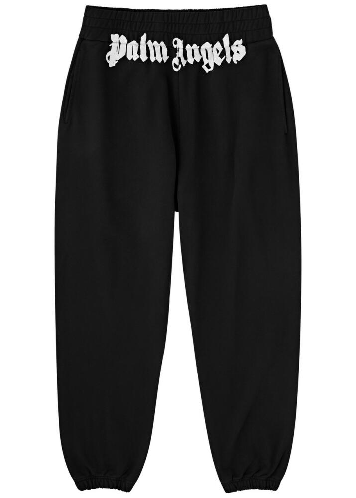 Palm Angels Logo-print Cotton Sweatpants - Black Cover