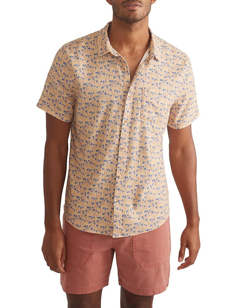 Marine Layer Classic Printed Stretch Selvage Shirt Cover