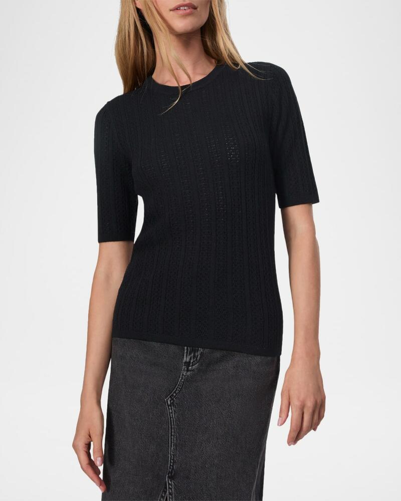 Rag & Bone Tina Merino Wool Crewneck Top Cover