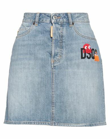 Dsquared2 Woman Denim skirt Blue Cotton Cover