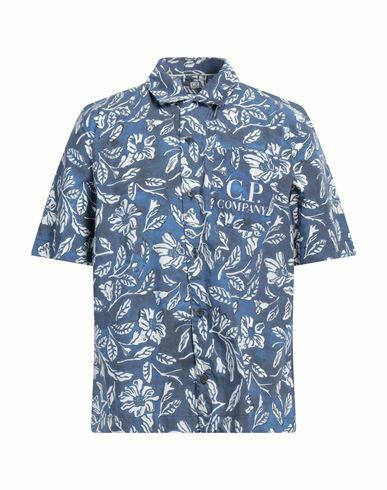 C. p. Company Man Shirt Pastel blue Cotton Cover