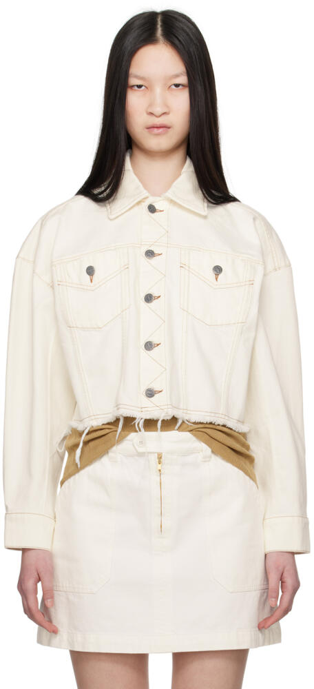 A.P.C. Off-White Natacha Ramsay-Levi Edition Sainters Denim Jacket Cover