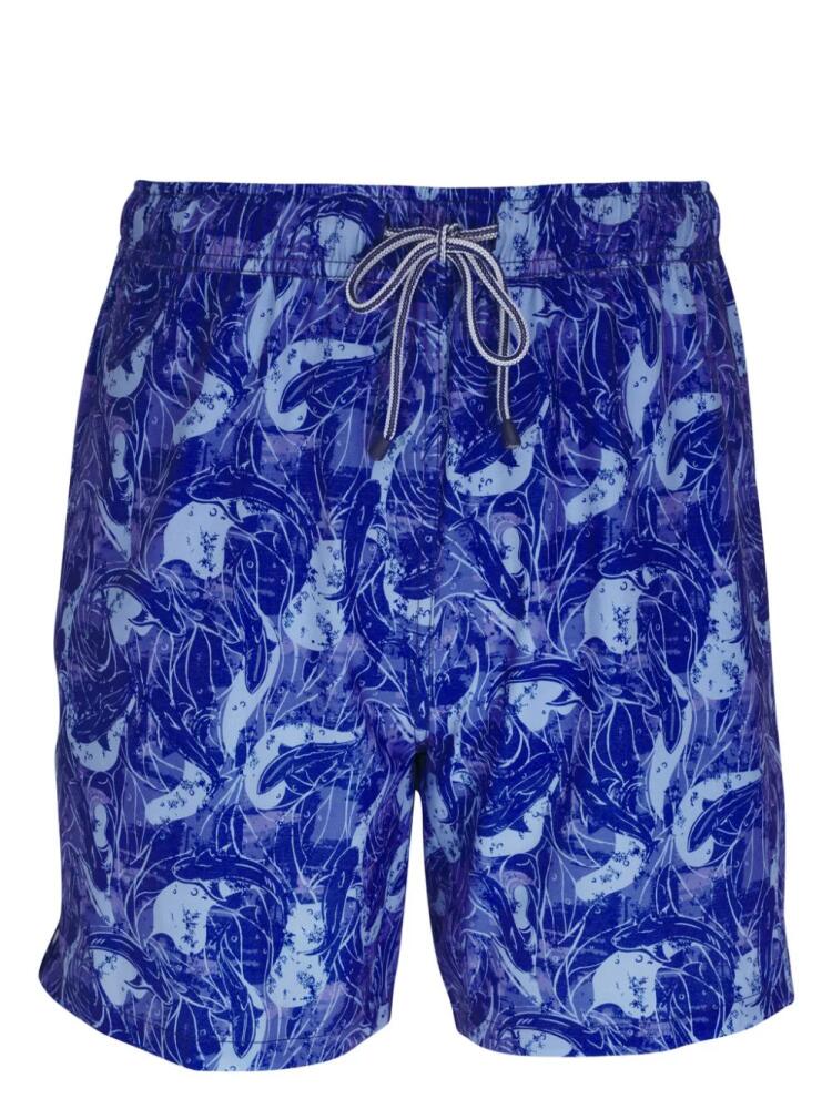 Peter Millar Shark Sighting swim shorts - Blue Cover