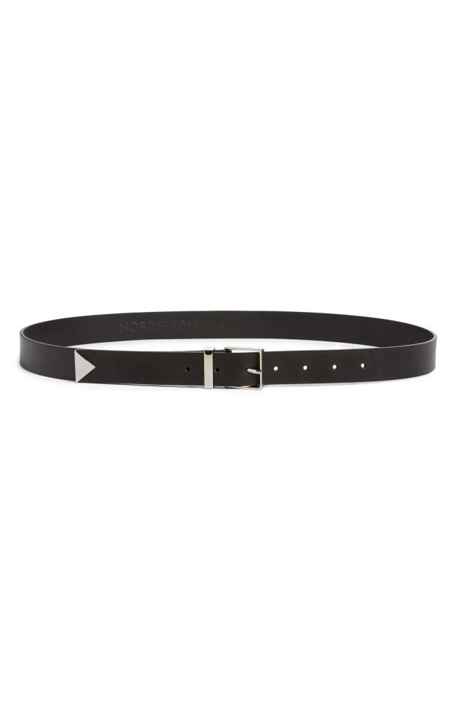 Nordstrom Palmer Leather Belt in Black Cover