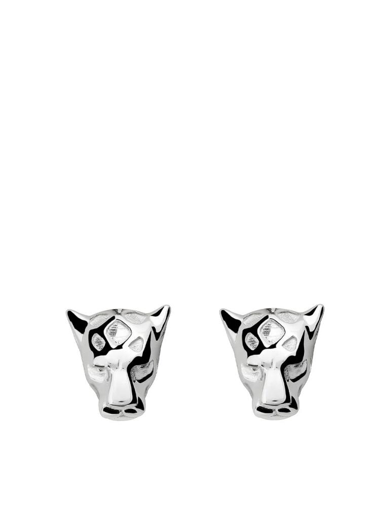 TANE México 1942 jaguar head stud earrings - Silver Cover