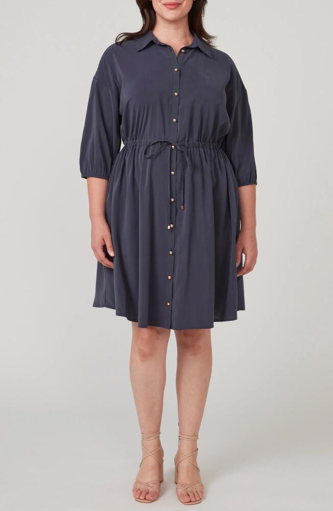 Estelle Zale Shirtdress in Navy Cover