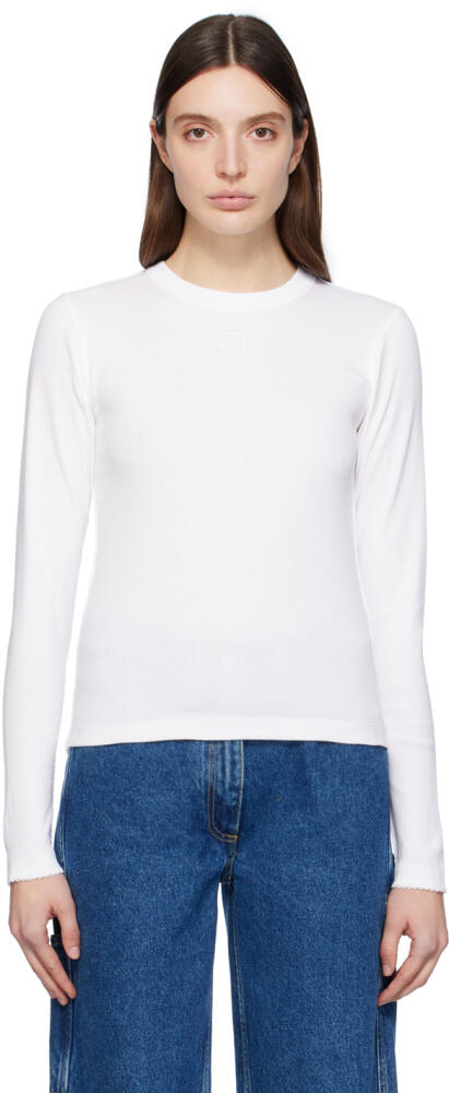 Saks Potts White Eloise Long Sleeve T-Shirt Cover